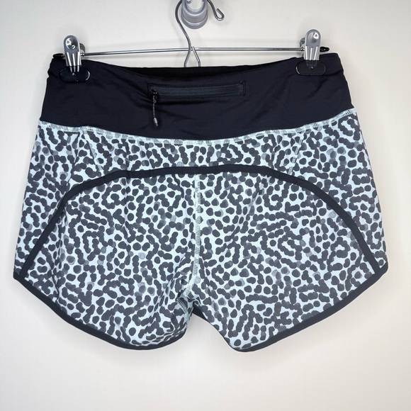 Lululemon Run Times Short 4‑Way Stretch – Ace Spot Tranquil Blue/Black – Women - Picture 5 of 9